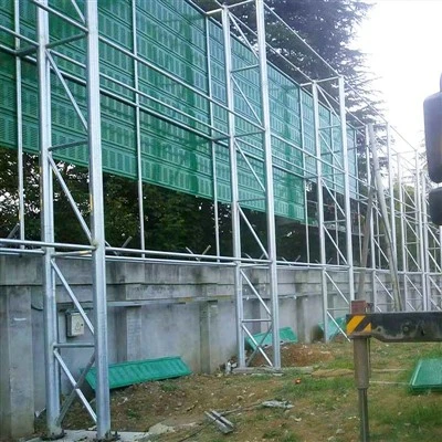 Windscherm stalen steunpalen
